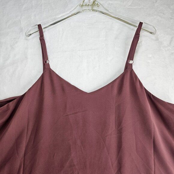 Torrid Sophie Swing Cami Tank Top Rose Brown Relaxed Adjustable Straps Size 1 - Picture 4 of 10